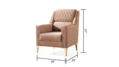 Luna Modern Style Chair in Copper  same as B009138503 (CA inventory)