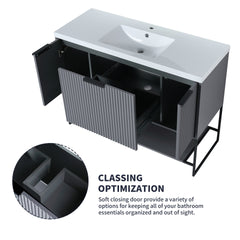 48 Inch Freestanding Bathroom Vanity With Resin Basin,48x18 (W99951397)