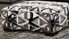 Contemporary Style Square Ottoman With Plastic Legs Dynamic Design Pocket Coil Seating Multi Finish
