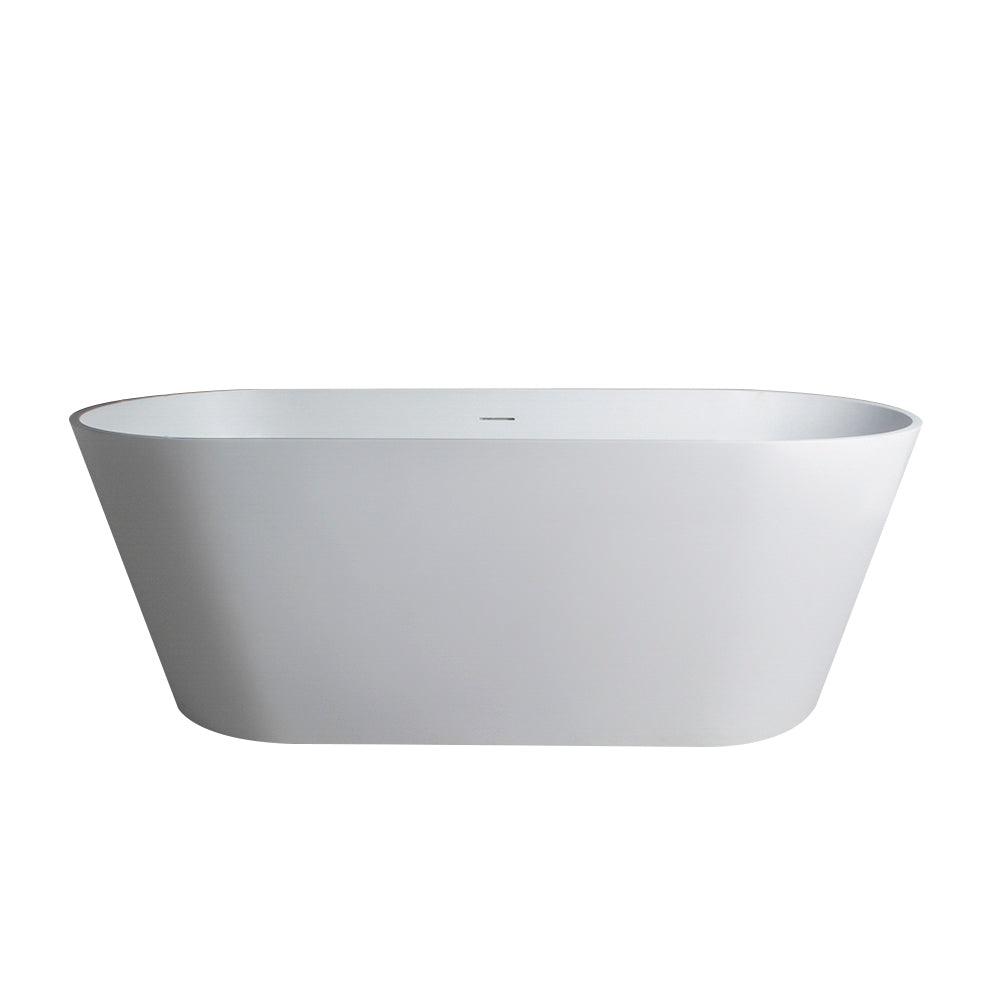 65 inch freestanding solid surface soaking bathtub for bathroom