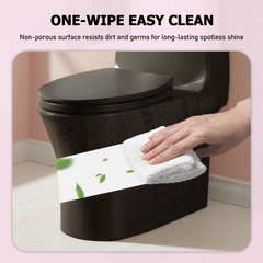 1.1/1.60 GPF Dual-Flush One Piece Toilet, Water-Saving Elongated Comfort Height Floor Mounted, Soft Closing Seat, 1000 Gram Map Flushing Score Toilet, Matte Black CM-24T02-MB