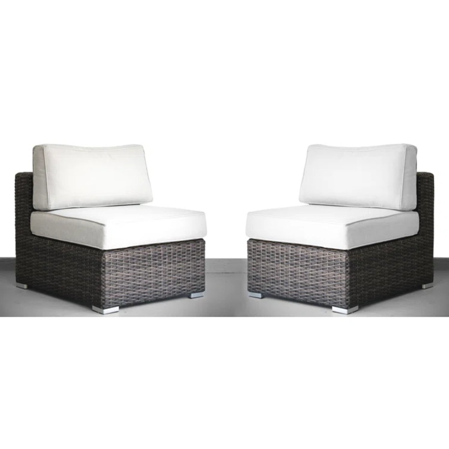 LSI 4-Person Rattan Patio Lounge Set with premium Cushions – No Assembly Required