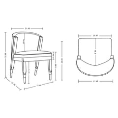 Dining Chair in Cream
