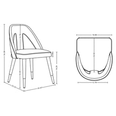 Dining Chair in Olive Green