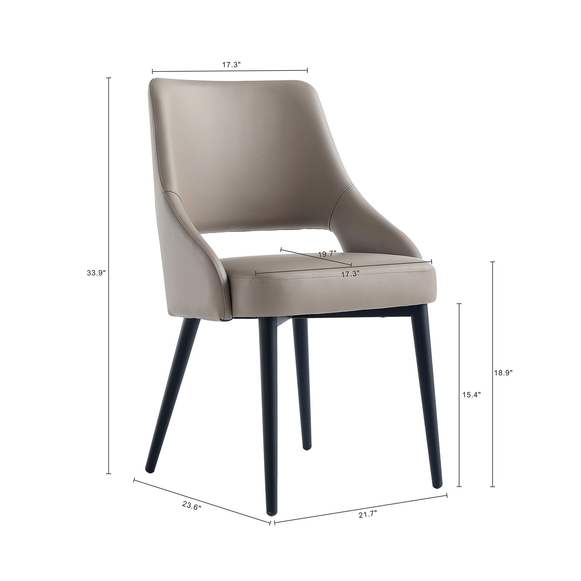 Dining Chair in Taupe
