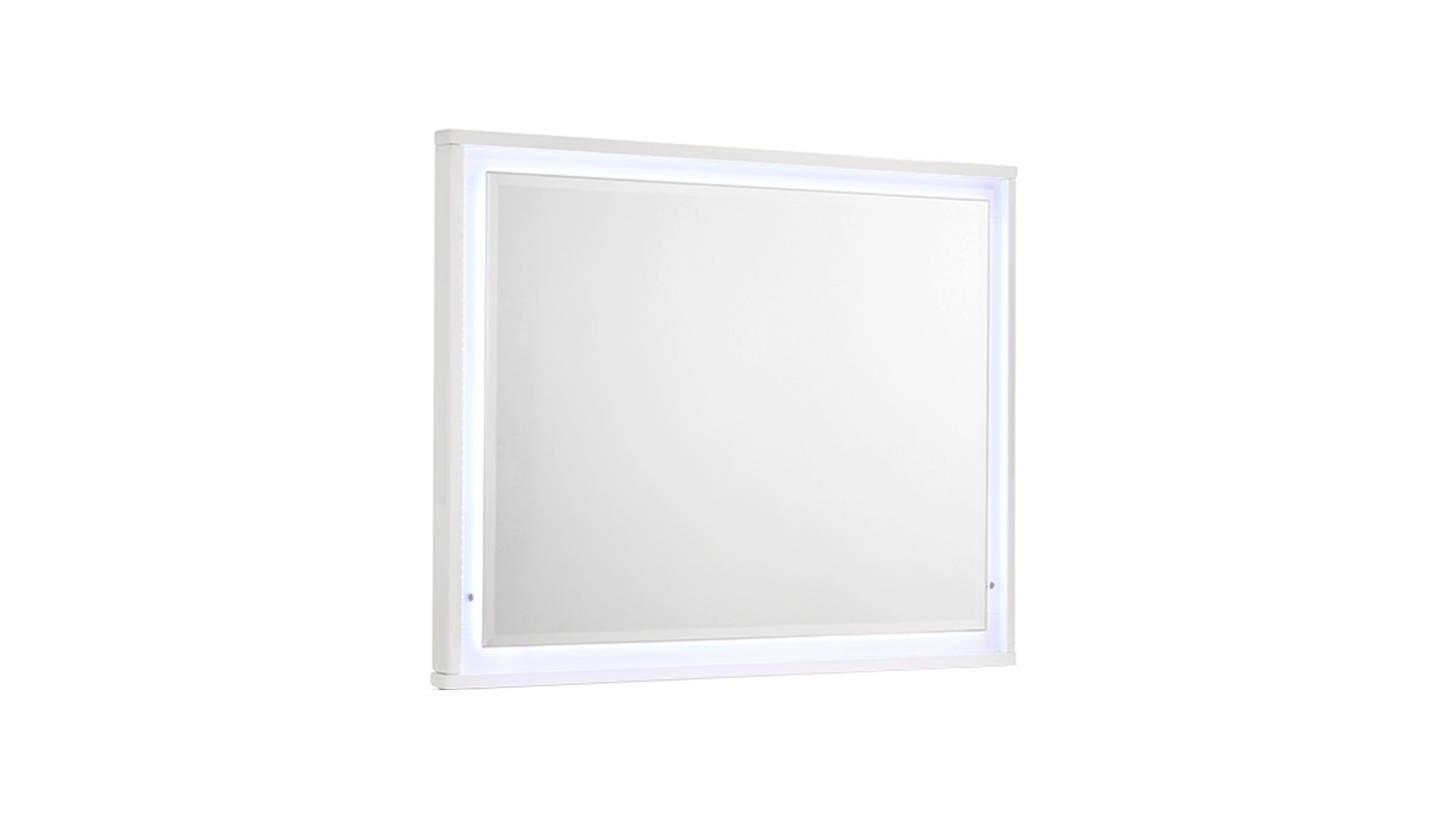 Manhattan Mirror – Lacquer Frame with Integrated LED Lighting for a Sleek, Modern Look (INCLUDES MIRROR ONLY) White  same as B009P309294 (CA inventory)