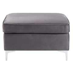 Grey Rectangle Ottoman