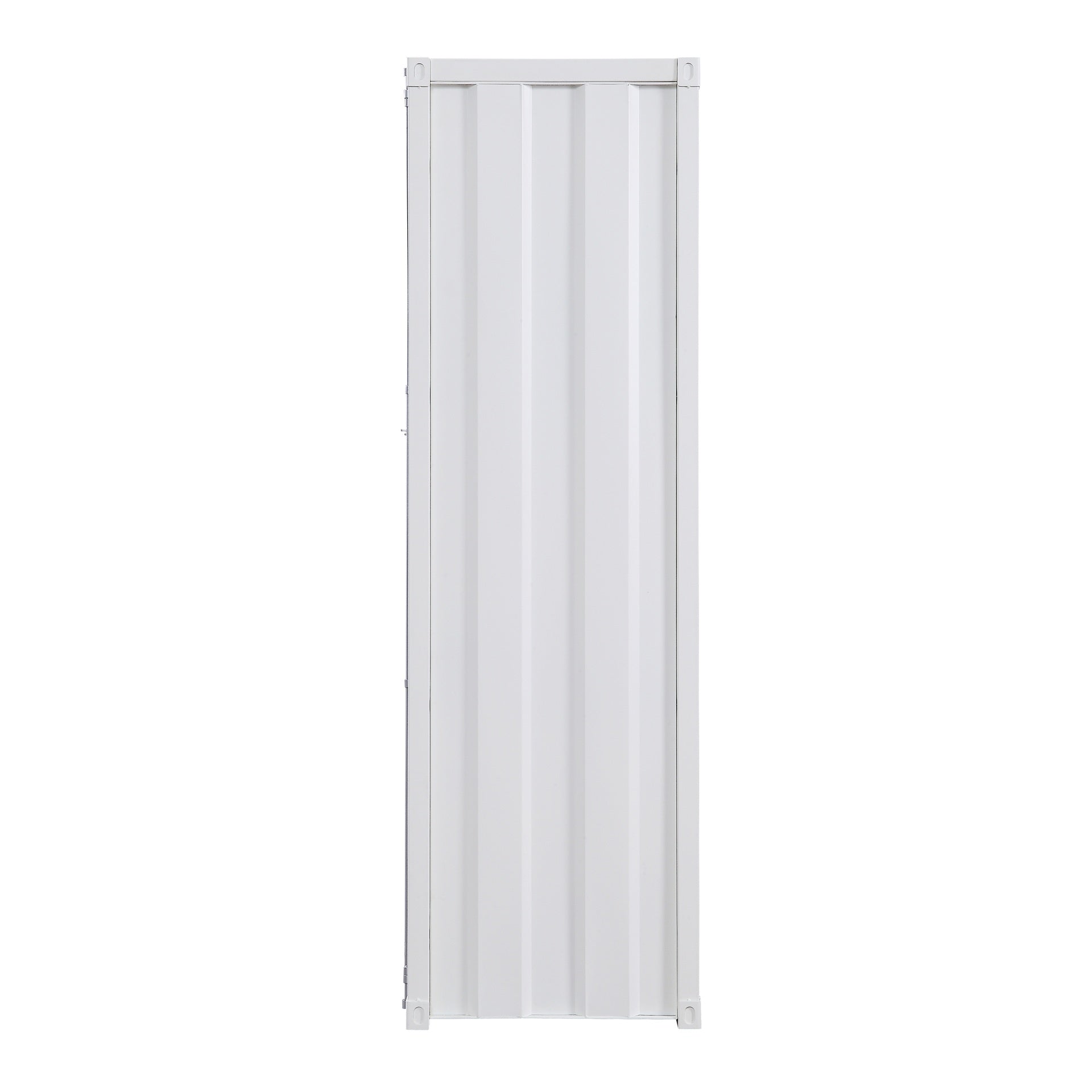 White Wardrobe with Full-length Container Lock