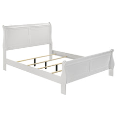 McKee White Queen Sleigh Panel Bed