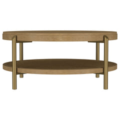 Benson Sand Wash 2-piece Round Coffee Table Set