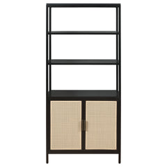 Kenneth Black 3-shelf Radio Weave Accent Cabinet