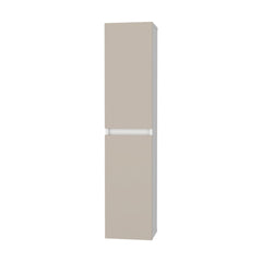 Light Beige and White 2-Door Wall Cabinet