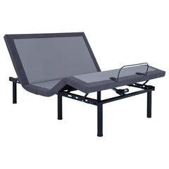 Threepio Grey and Black Twin Extra Long Adjustable Bed Base