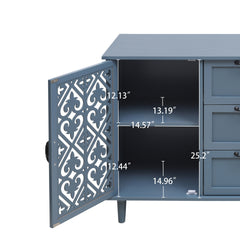 2 Door 3 Drawer Cabinet, American Furniture, Suitable for Bedroom, Living Room, Study