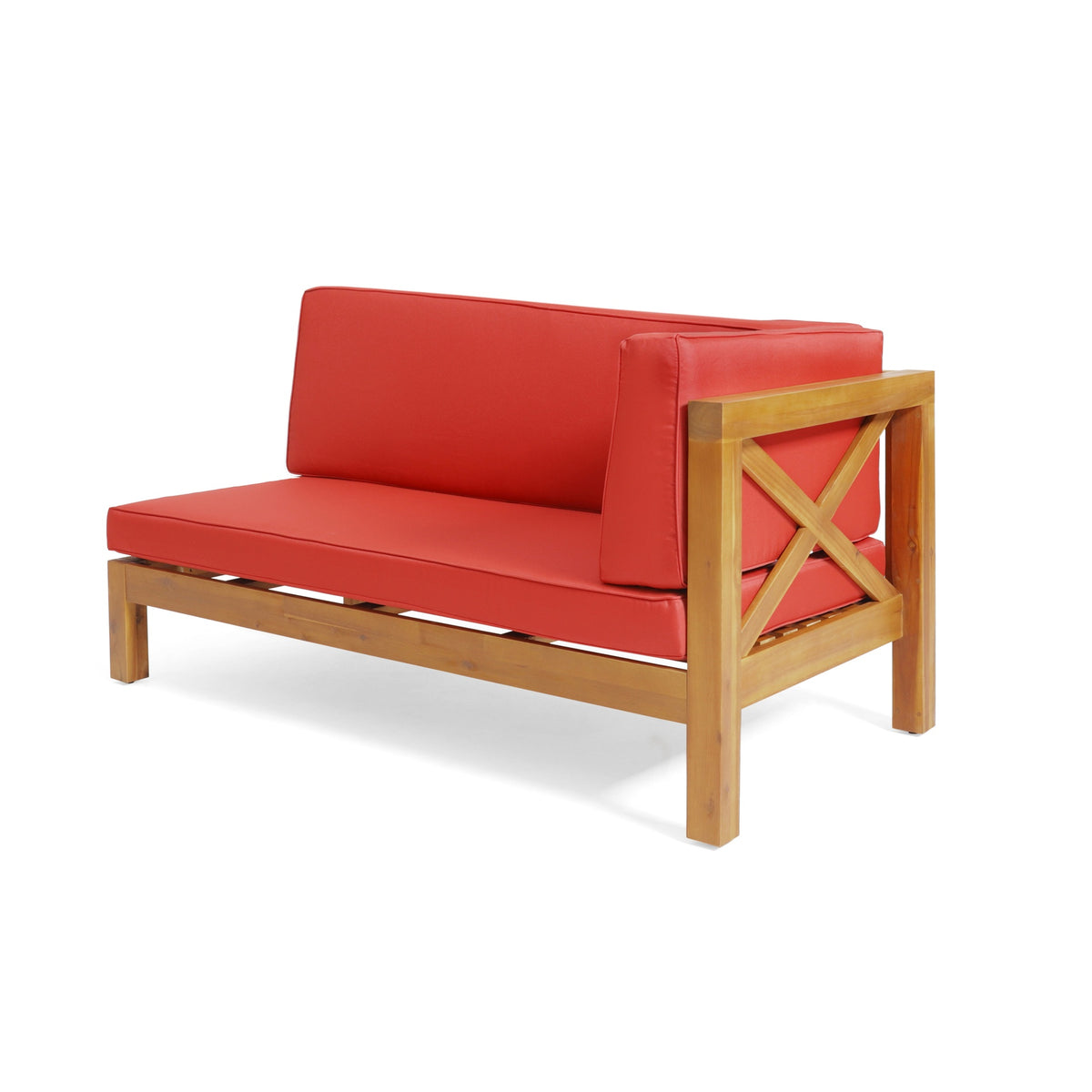 BRAVA X-BACK RIGHT CORNER BENCH, RED
