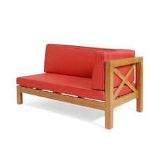 BRAVA X-BACK RIGHT CORNER BENCH, RED