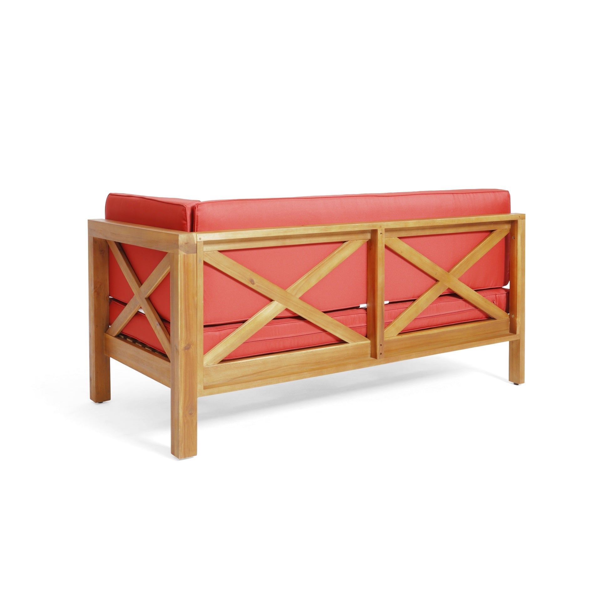 BRAVA X-BACK RIGHT CORNER BENCH, RED