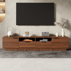 78 inch Modern TV Stand for TVs up to 85", Entertainment Center with Deep Drawer & Cable Management, Soft-Closing Hinges for Living Room