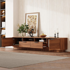 78 inch Modern TV Stand for TVs up to 85", Entertainment Center with Deep Drawer & Cable Management, Soft-Closing Hinges for Living Room