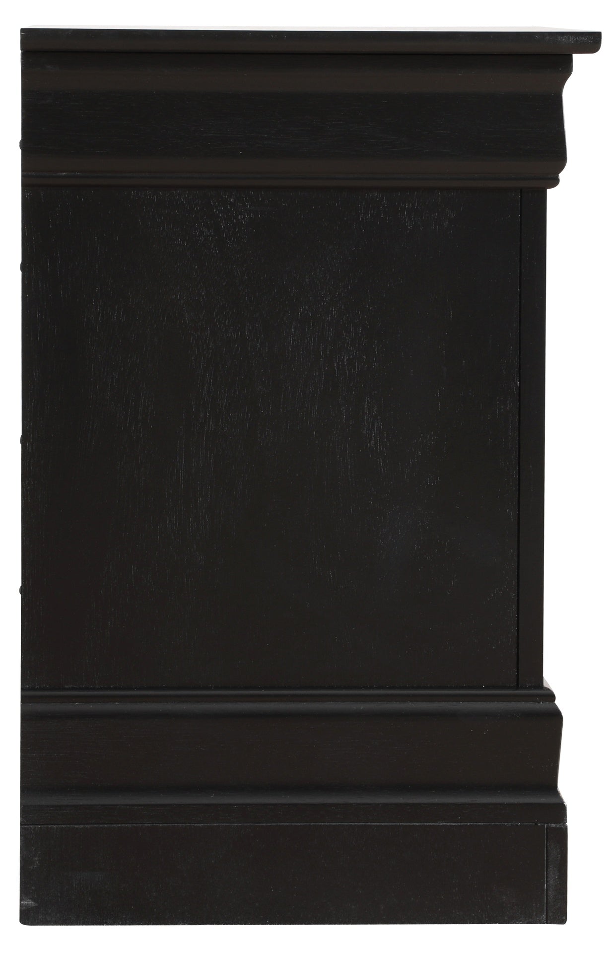 Elegant Black Nightstand With Storage