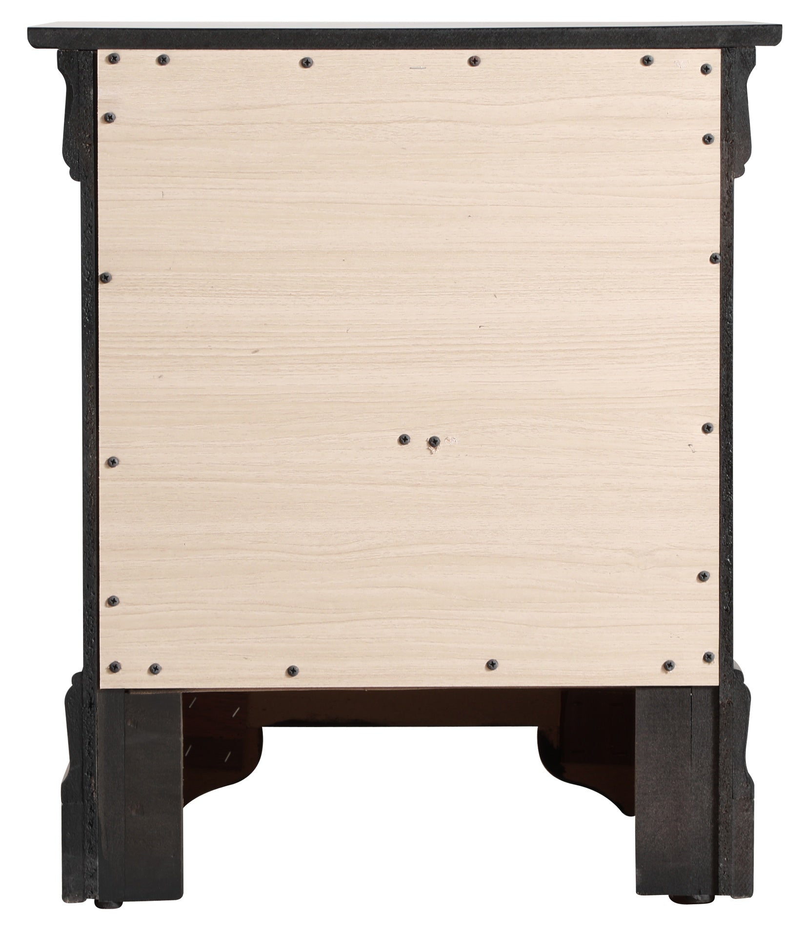 Elegant Black Nightstand With Storage