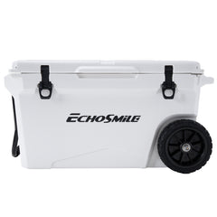 60Qt New White Insulated Box With Wheels