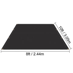 Fire Blankets, 2 Pack Welding Blankets, 8' x 10' Fire Suppression Blanket, 1022°F Flame Retardant Blanket, Black Fire Emergency Blankets, Fiberglass Fire Retardant Blanket with 12 Brass Grommets