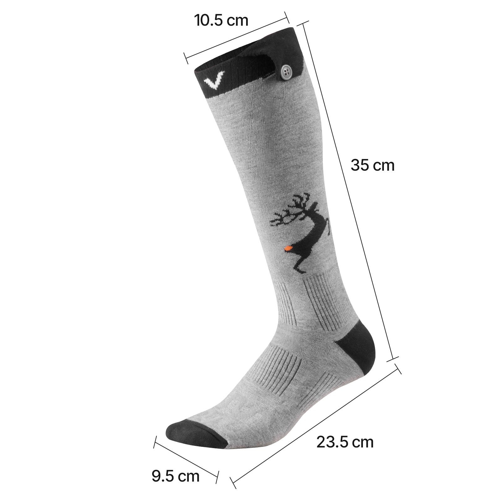 Heated Socks, 6000mAh Battery Powered, Rechargeable Heating Socks with 4 Heating Levels, Electric Heated Sock with APP Control for Men Women, Foot Warmer for Hunting Riding Camping Hiking