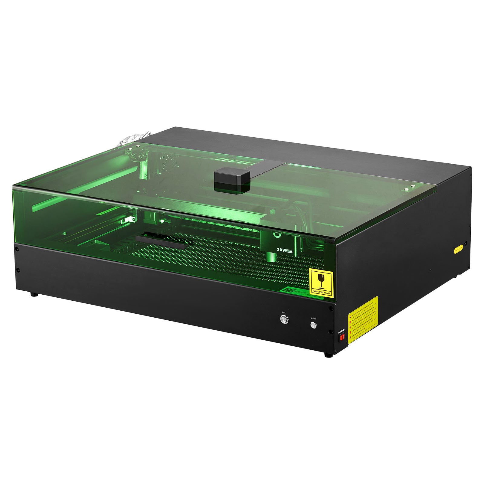 Laser Engraver, 20W, Laser Engraving and Cutting Machine with Enclosure Camera, Laser Cutter, 36000 mm/min, 19.7 x 12.6 in Working Area, for Wood, Leather, Glass, Paper, Certain Metal, Class 1
