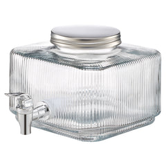Drink Dispenser 0.8 Gal Beverage Dispenser for Parties Glass with Spigot