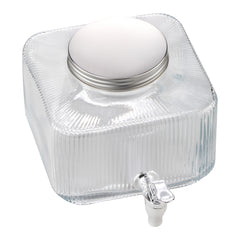 Drink Dispenser 0.8 Gal Beverage Dispenser for Parties Glass with Spigot