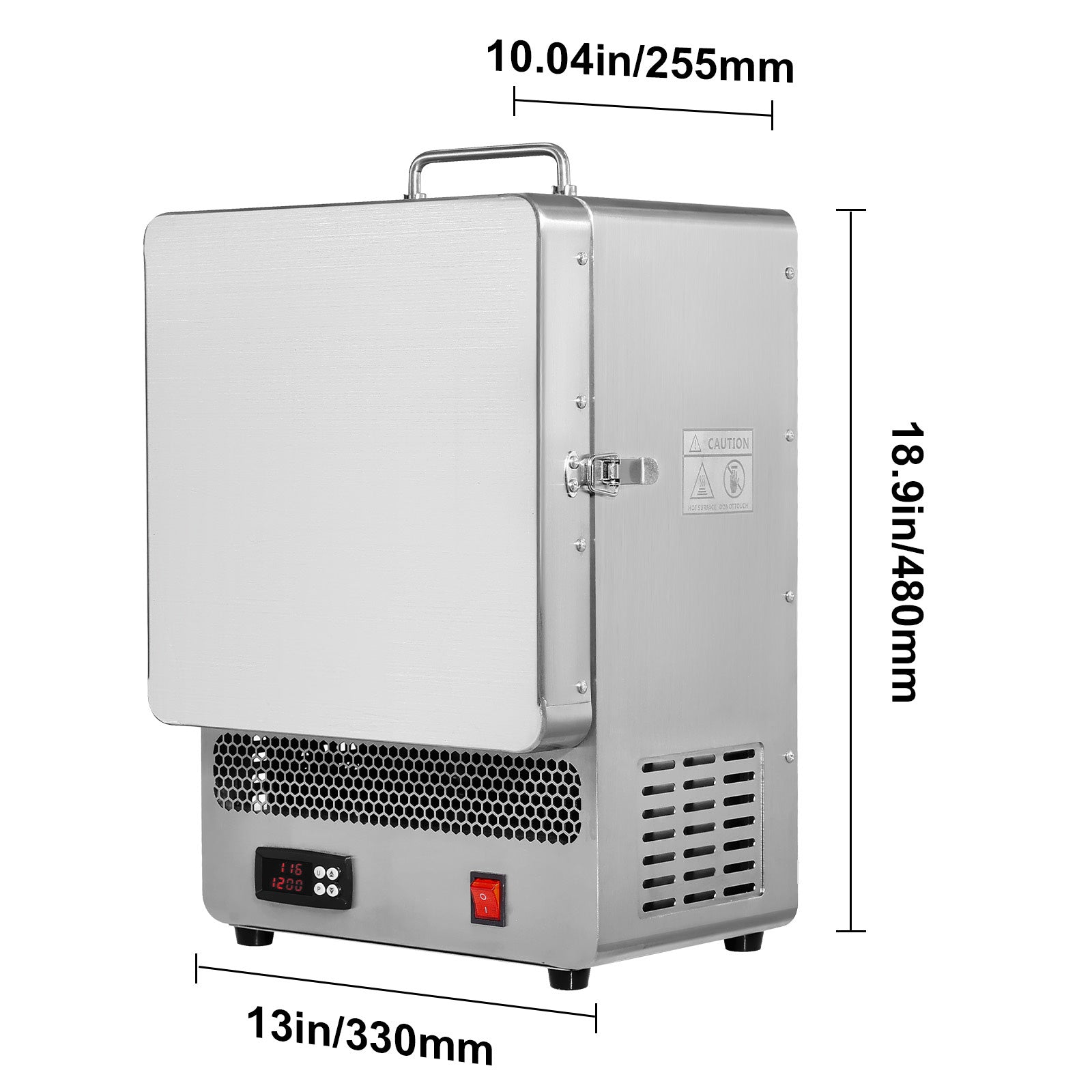 Tabletop Kiln Melter, 1500W Electric Kiln, 2192℉ Max Temperature, Precise Control, Stainless Steel, Gold Melting Furnace for Wax Casting, Clay DIY, Metal Tempering, Glazing on Pottery, Silver