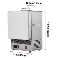 Tabletop Kiln Melter, 1500W Electric Kiln, 2192℉ Max Temperature, Precise Control, Stainless Steel, Gold Melting Furnace for Wax Casting, Clay DIY, Metal Tempering, Glazing on Pottery, Silver