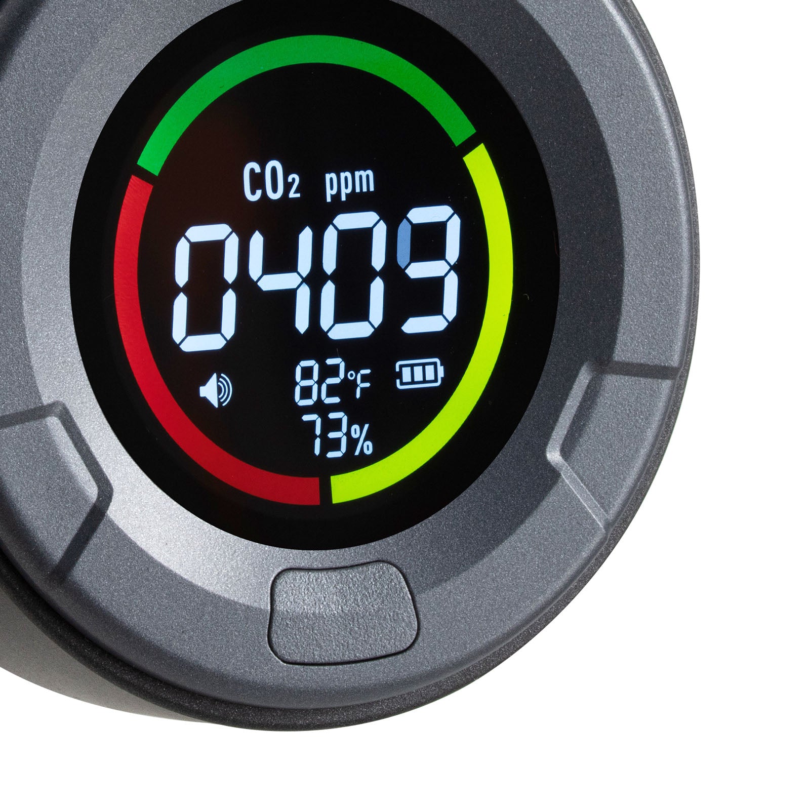 Carbon Dioxide Monitor, CO2 Controller with Temperature and Humidity Display, NDIR Sensor Carbon Dioxide Detector, for Outdoors, Home, Office, Car, Lightweight & Portable