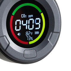 Carbon Dioxide Monitor, CO2 Controller with Temperature and Humidity Display, NDIR Sensor Carbon Dioxide Detector, for Outdoors, Home, Office, Car, Lightweight & Portable