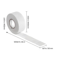 36 Rolls 147.64 ft x 1.97 inch Self-Adhesive Fiberglass Drywall Mesh Tape White