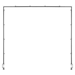 Over The Table Rod Stand Metal Arch Frame 28"-98" Length Adjustable Clamp Decor