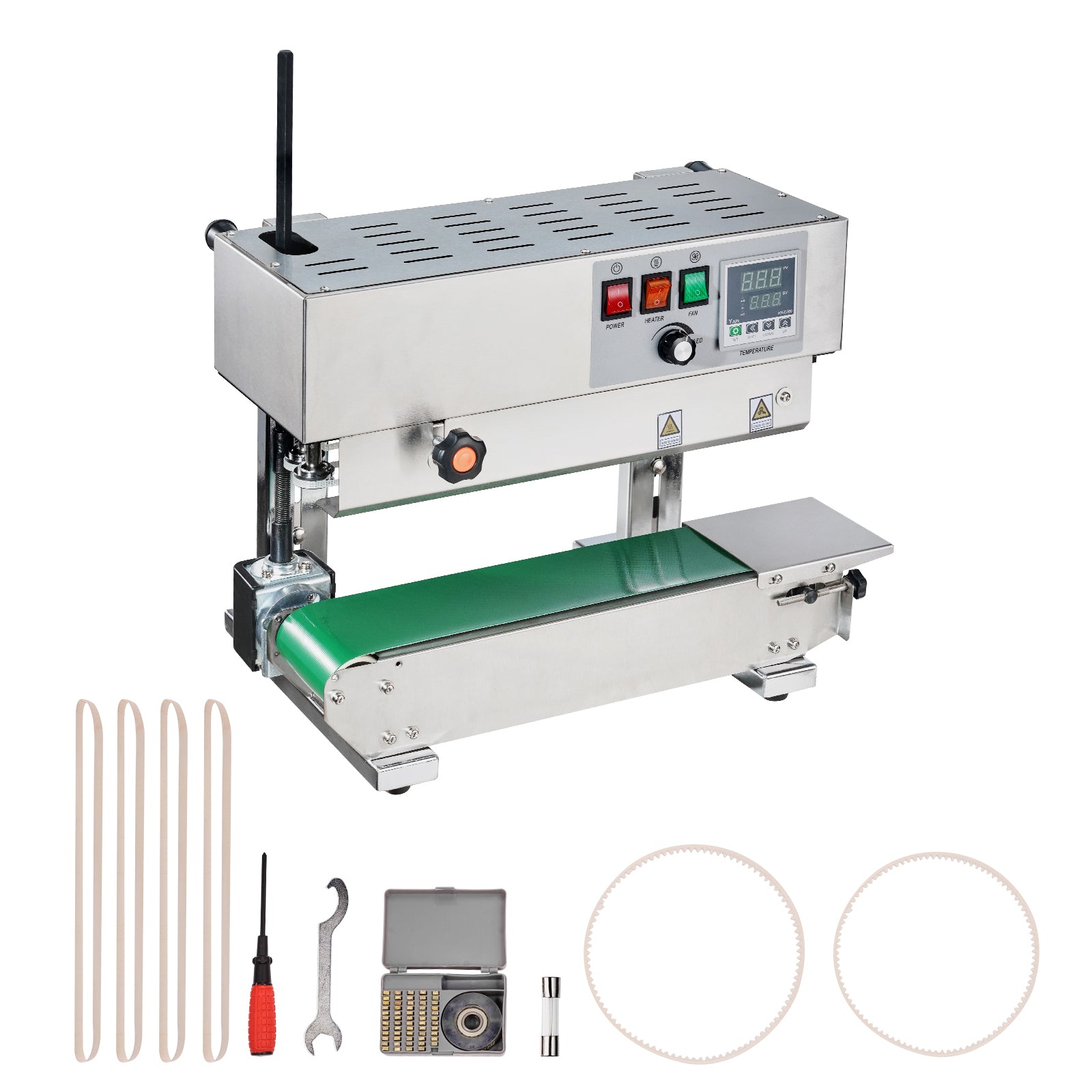 Continuous Bag Band Sealing Machine Vertical Band Sealer Stainless Steel