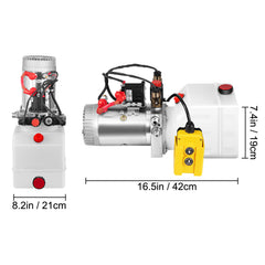 3 Quart Double Acting Hydraulic Pump Dump Trailer 12v Unit Pack Control Kit