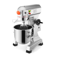 Commercial Food Mixer 30Qt 1100W 3 Speeds Adjustable 105/180/408 RPM Heavy Duty 110V with Stainless Steel Bowl Dough Hooks Whisk Beater for Schools Bakeries Restaurants Pizzerias
