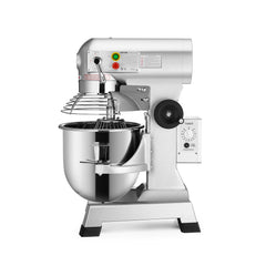 Commercial Food Mixer 30Qt 1100W 3 Speeds Adjustable 105/180/408 RPM Heavy Duty 110V with Stainless Steel Bowl Dough Hooks Whisk Beater for Schools Bakeries Restaurants Pizzerias