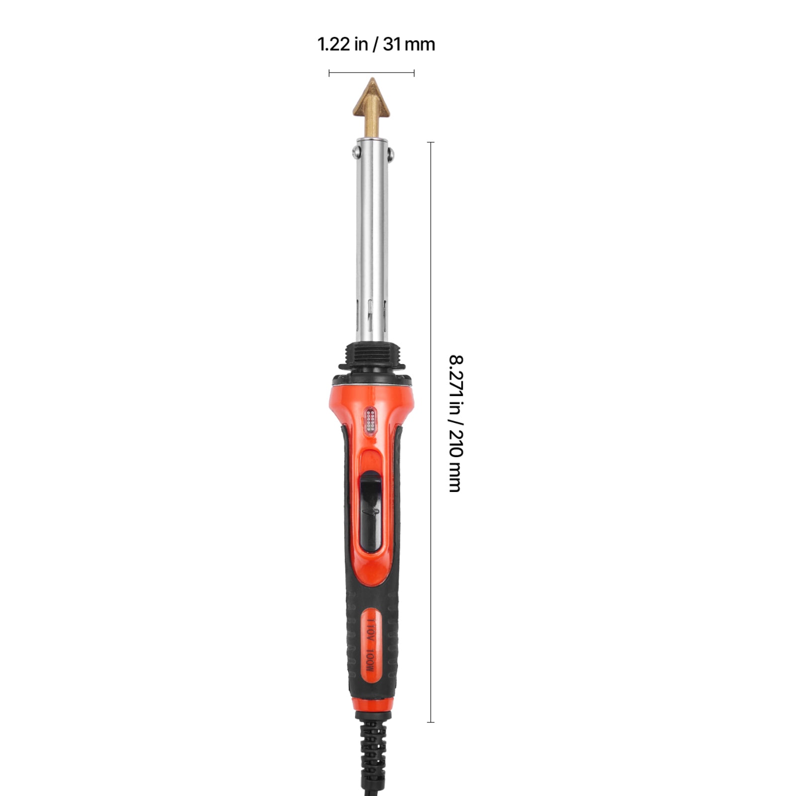 Plastic Welder Kit 60W/100W Plastic Welding Kit with 3 Tips & 20 Rods