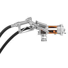 Fuel Transfer Pump, 12V DC 15 GPM, Cast Iron Diesel Transfer Pump Kit, with Manual Shut-Off Nozzle, Discharge Hose, Overheat Protection, 1/3 HP Explosion-Proof, for Gasoline Diesel Kerosene