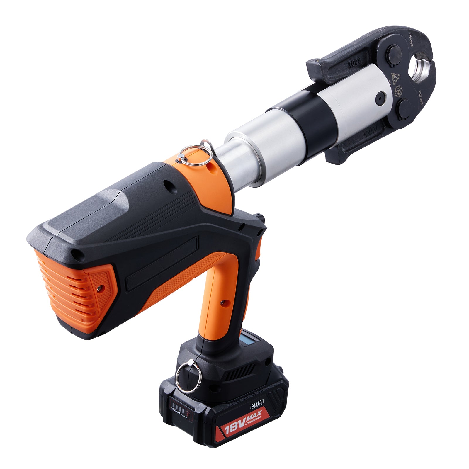 Pro Press Tool, 18V Electric Pipe Crimping Tool for 1/2" to 2" Stainless Steel, Copper, PEX Pipes, 360° Rotation Automatic Crimper with Brushless Motor & 6 Pro Press Jaws