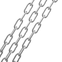 Zinc Plated Proof Coil Chain Carbon Steel Chain Sling 1/8" x 100' 330 lbs