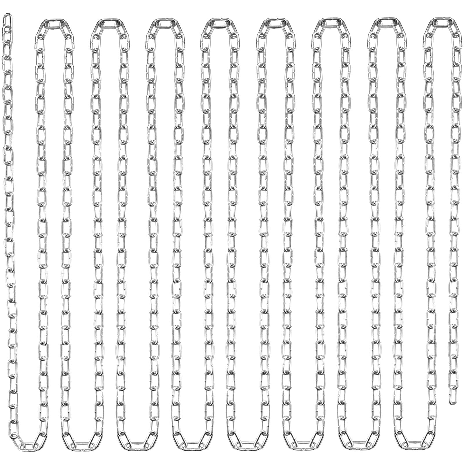 Zinc Plated Proof Coil Chain Carbon Steel Chain Sling 1/8" x 100' 330 lbs