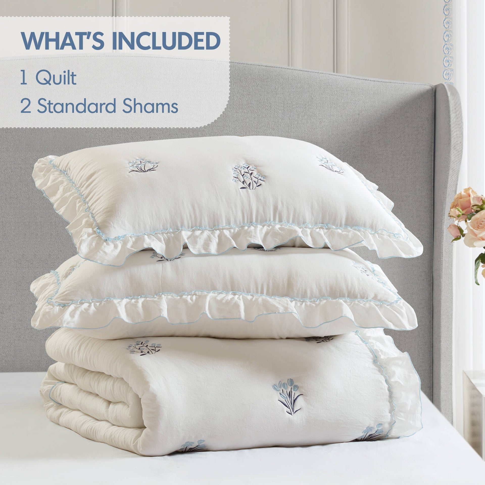 3-Piece Full/Queen Quilt Mini Set