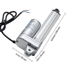 12V Linear Actuator, 4 Inch IP65 Waterproof Linear Actuator, 675lbs/3000N 0.2"/s Motion Actuators with Mounting Brackets for Outdoor Use