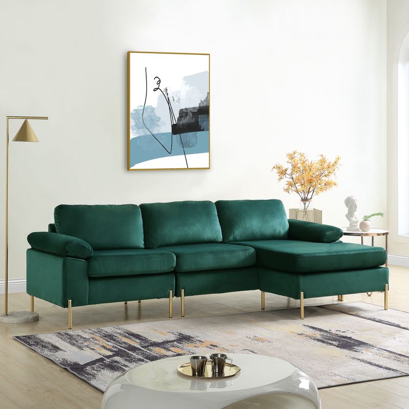 Emerald Velvet Sofa