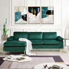 Emerald Velvet Sofa